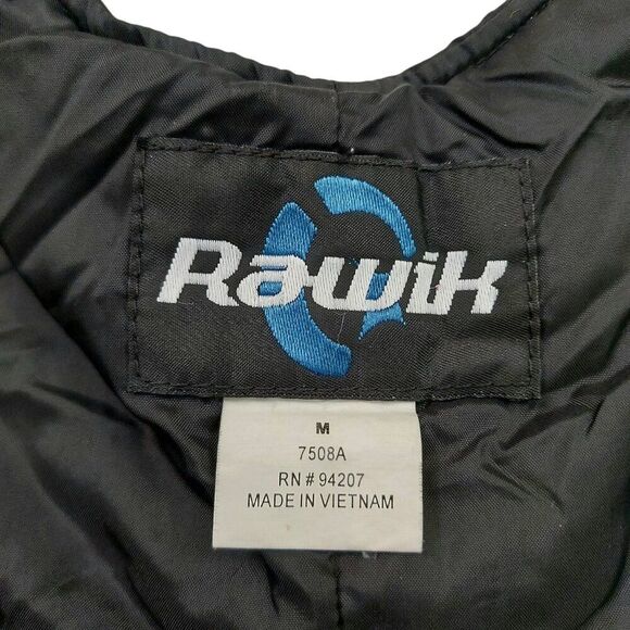 Rawik Ski Snow Bibs Overalls Youth Medium Black Unisex Insulated Winter Nylon - Picture 11 of 12